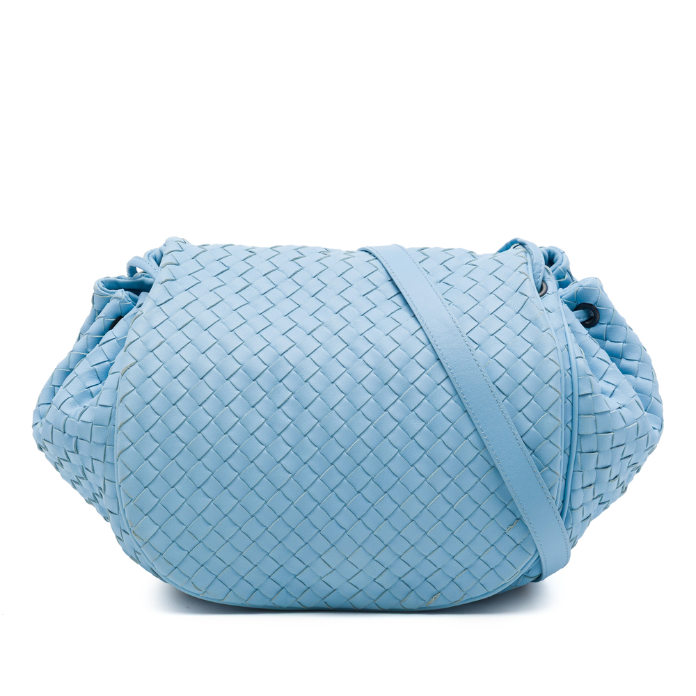 Pre-Loved Bottega Veneta Nappa Intrecciato Flap Crossbody